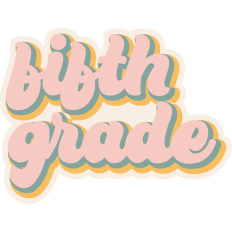 School Sign Fifth Grade