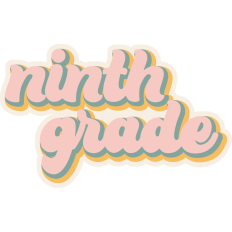 School Sign Ninth Grade
