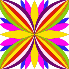 Flower brights pattern paper on a white background