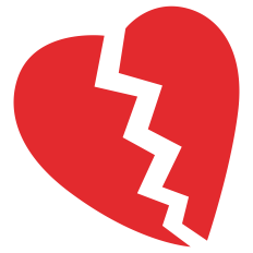 Broken Heart Silhouette