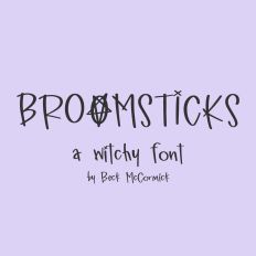 Broomsticks Sans - A Witchy Font