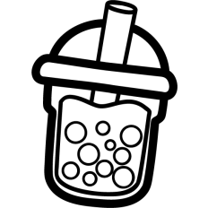 bubble tea outline
