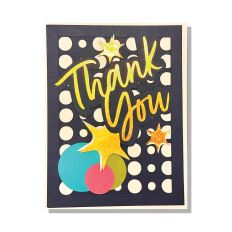 Bubbles Thank You Card SVG Cut File