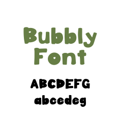 Bubbly Font, Bubble Letters Font