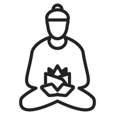 Buddha with Lotus Flower 