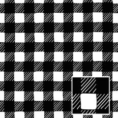 Buffalo Plaid Repeating Pattern Black