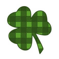 Buffalo Plaid Shamrock