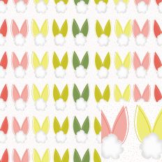 Springtime Bunnies Seamless background pattern