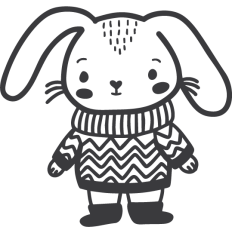 Bunny in Sweater