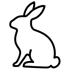 Bunny Profile Outline