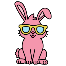 Bunny with Sunglasses
