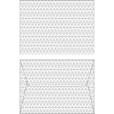 BUNNY SILHOUETTE LINEART PRINT & CUT ENVELOPE
