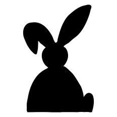 BUNNY SILHOUETTE WITH FLOPPY EAR – RABEA BILZ