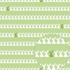 LIME GREEN HORIZONTAL BUNNY STRIPES WITH DOTS – RABEA BILZ