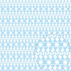 BUNNY AND EGG SILHOUETTE BLUE HORIZONTAL STRIPES RABEA BILZ