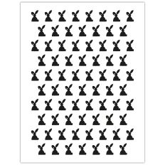 REPEATING STENCIL DUAL-USE CUTFILE BUNNY PATTERN –RABEA BILZ