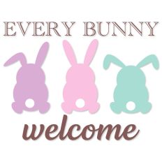 Easter Bunny Welcome Welcome Sign