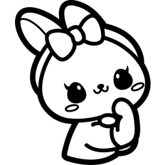 bunny we can do it lineart