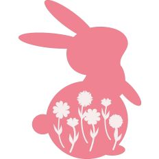 Bunny with flowers
