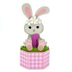 Bunny Flower Pop Up Card