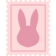 Easter Bunny Silhouette Stamp