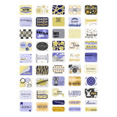BUTTER PACKAGES TILES PRINT AND CUT STICKER SHEET – RABEA
