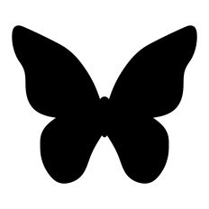 Butterfly silhouette