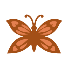 Butterfly with Hearts