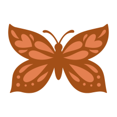 Butterfly with Hearts