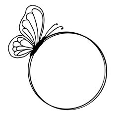 Butterfly Circle Frame