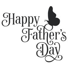 Happy Father's Day Butterfly Quote