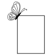 Butterfly Rectangle Frame