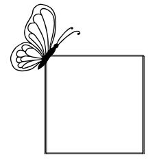Butterfly Square Frame