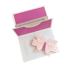 3D Pop-Up Gift Card Holder-Butterfly, Die Cut File Silhouette