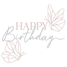 Butterfly Happy Birthday Art