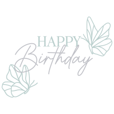 Happy Birthday With Butterflies