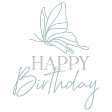 Happy Birthday With Butterfly