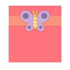 Butterfly Tuck In Card