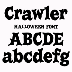 BFC Crawler Spooky Scary Zombie Halloween Font