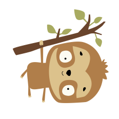 Cute Sloth svg layered file