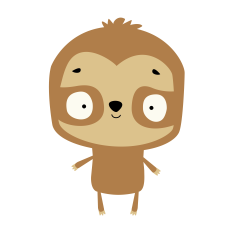 Cute Sloth svg layered file