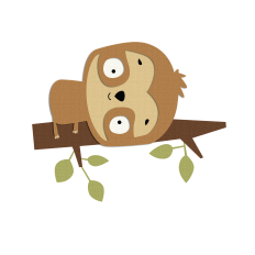 Cute Sloth svg layered file