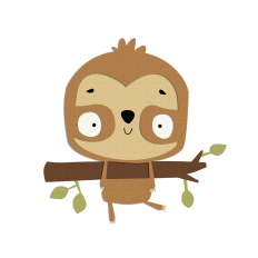 Cute Sloth svg layered file
