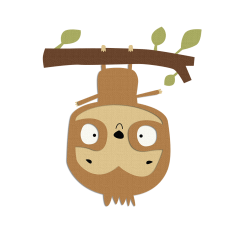 Cute Sloth svg layered file