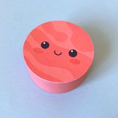 Planet Mars Shaped Box