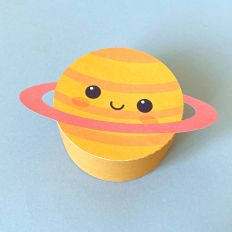 Planet Saturn Shaped Box