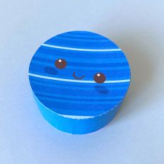 Planet Uranus Shaped Box