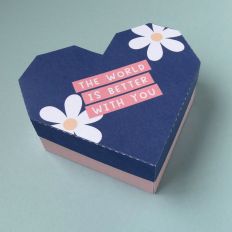 Mother's Day Heart Box - The world is better with you
