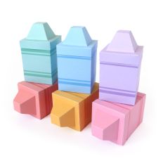 Pastel Crayon Cube Box Pack
