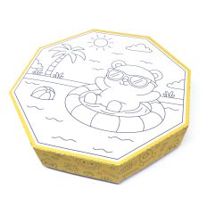 Coloring Box | Cute Bear in the Pool